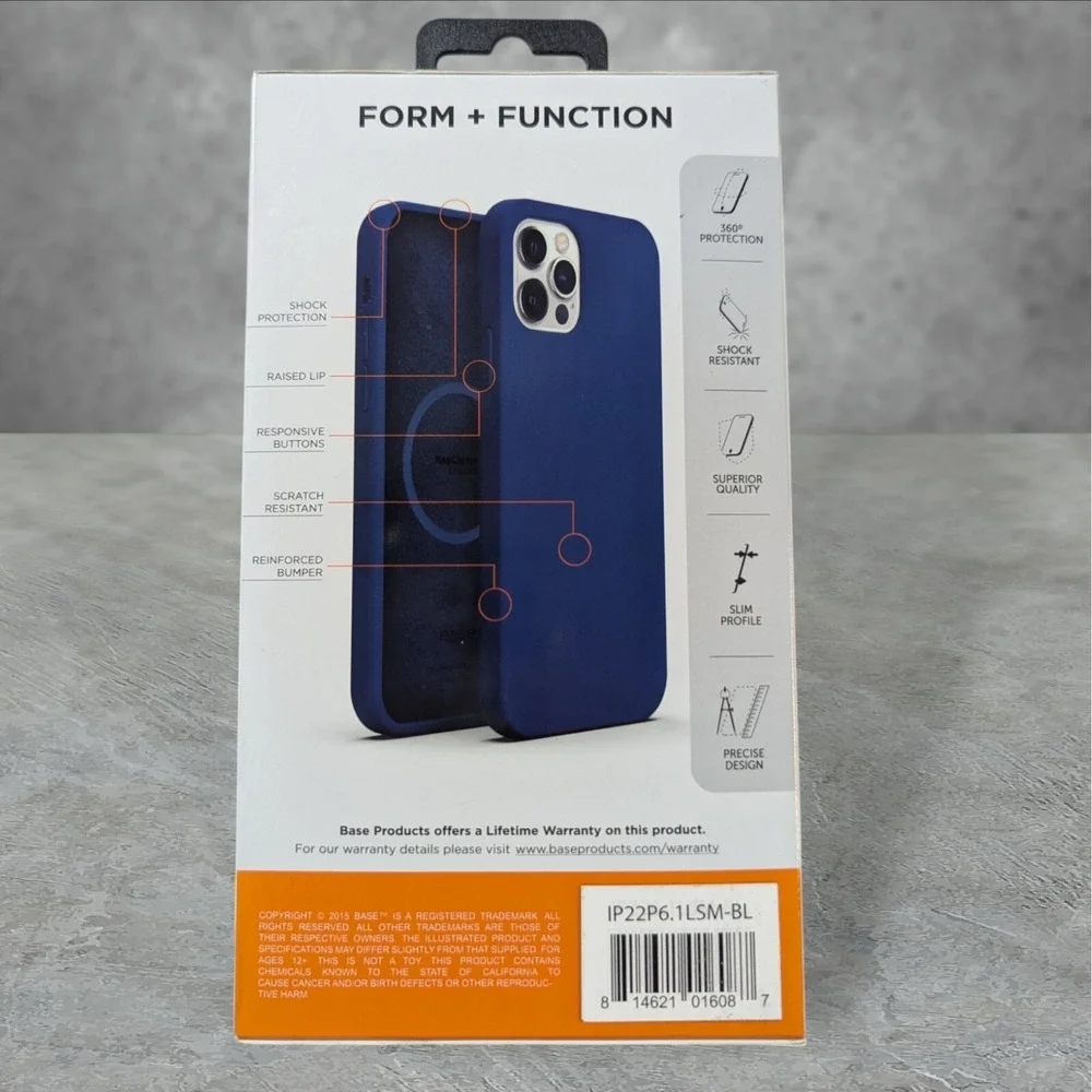 A9. Base Liquid Silicone MagCharge Case For Apple iPhone 14 Pro - Blue
